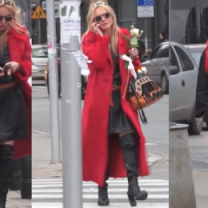 Monika Olejnik w swoim ulubionym czerwonym szlafroku...